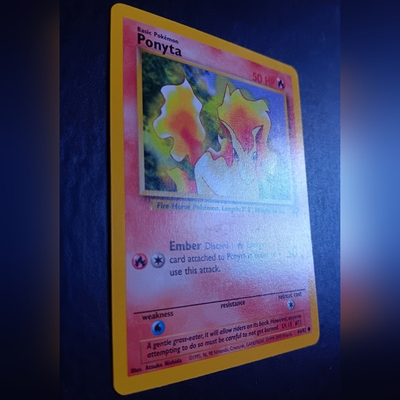 Ponyta Pokemon Card - Team Rocket - NO. 64/82 Common Non-Holo - Picture 4 of 9